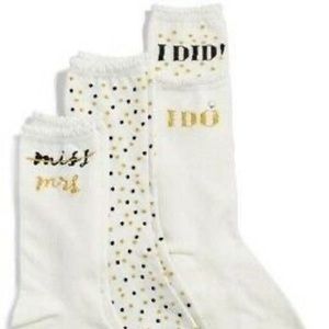 Kate Spade Bridal Gift 3 Pack socks!